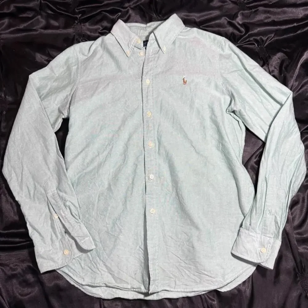 Ralph lauren light green button up